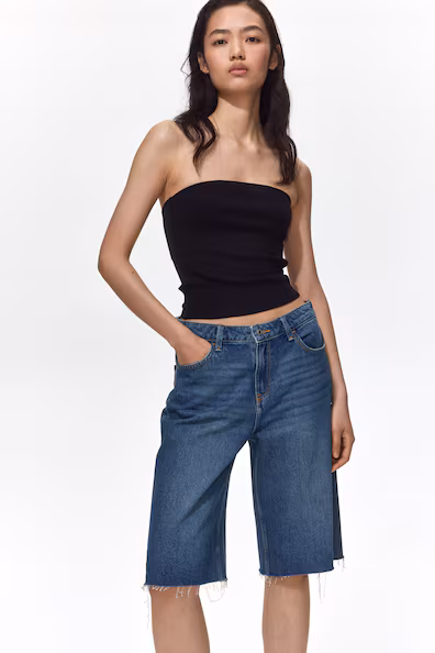 H&M Джинсовые бермуды купить с доставкой.