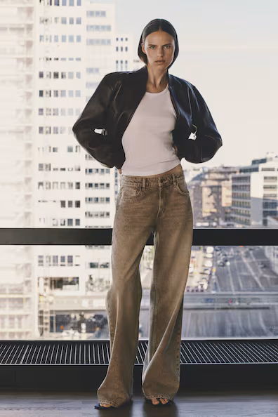 Джинсы tall fit с широкой стандартной талией- Заказать в России
