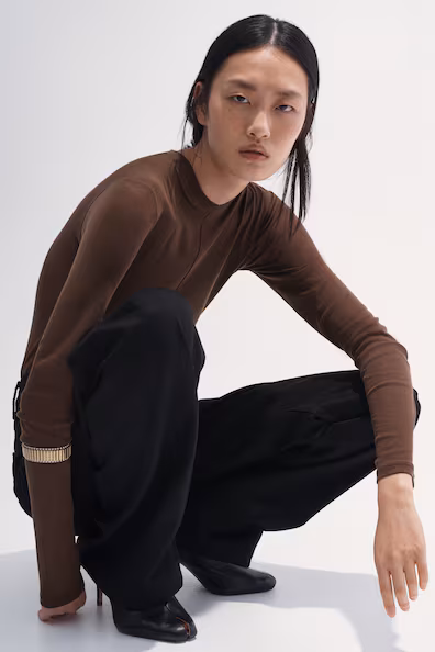 Свитер из хлопка пима h&m
