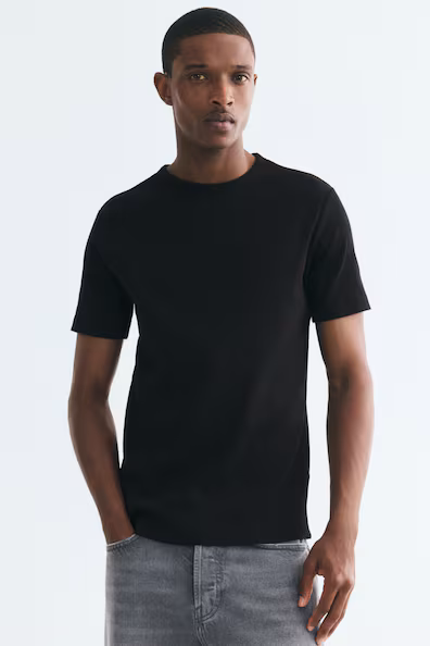 Футболка в рубчик slim fit- Заказать в России