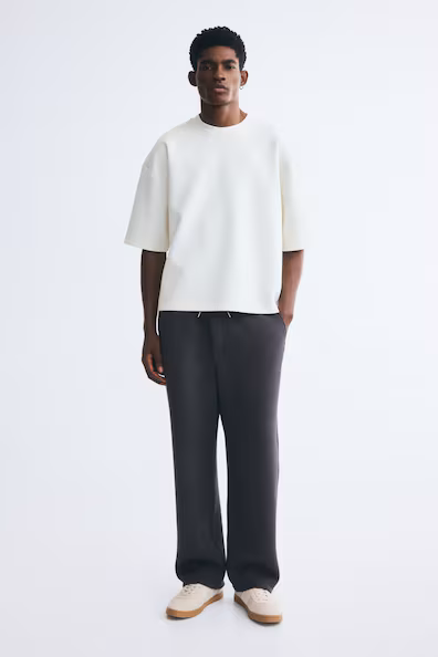 Комфортные арочные джоггеры из скубы h&m