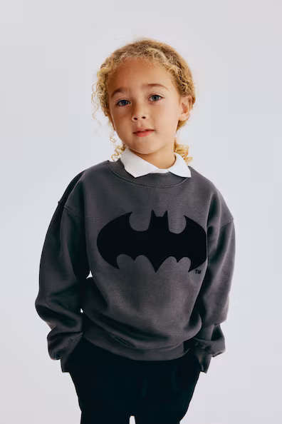 Sweatshirt estampada com o interior cardado