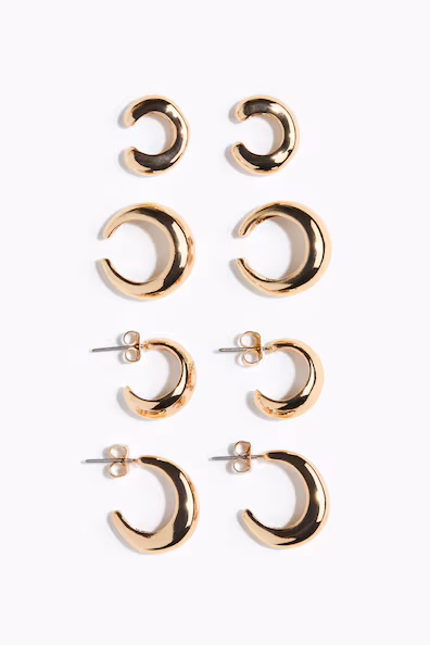 Набор из 4 пар сережек и ear cuffs- Заказать в России