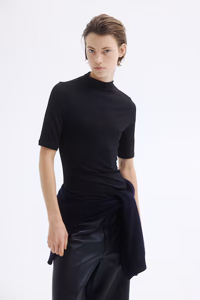 Свитер с полуворотником warming slim fit- Заказать в России