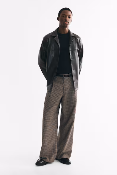 Классические широкие брюки oversized fit- Заказать в России