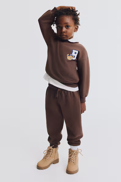 Комплект из 2 предметов из трикотажа с принтом- Заказать в России