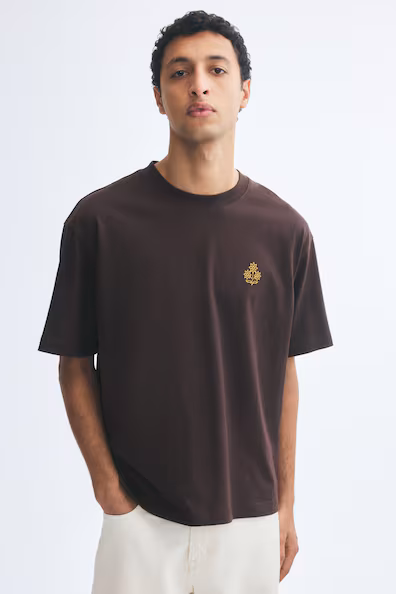 Футболка с принтом в комфортном стиле relaxed fit