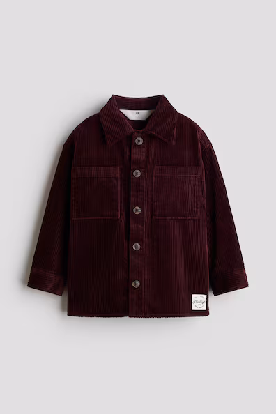 Рубашка из хлопковой вельветовой ткани h&m- Заказать в России