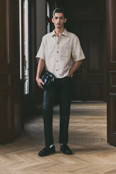 Рубашка из твида REGULAR FIT