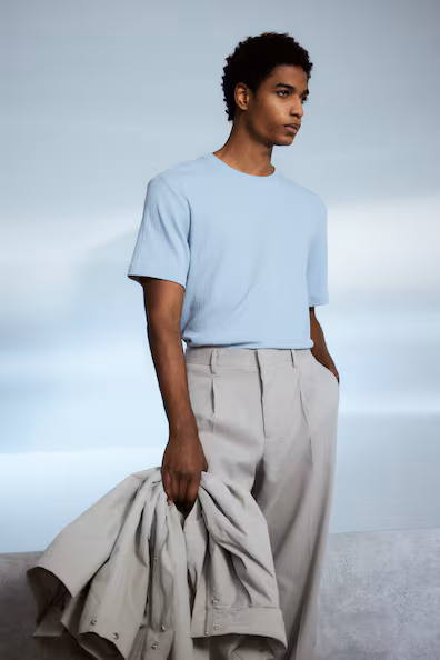 Футболка с текстурой REGULAR FIT