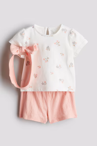 CONJUNTO DE 3 PEçAS EM JERSEY DE ALGODãO