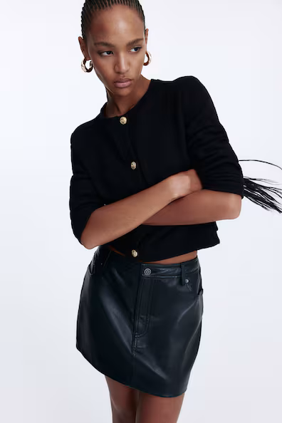 Пальто из джерси с текстурой H&M