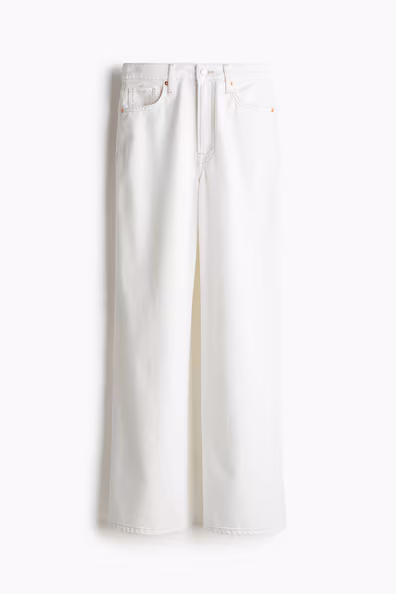 Джинсы свободного кроя CURVY FIT FEATHER SOFT WIDE ULTRA HIGH H&M