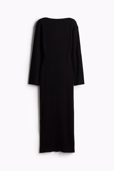 VESTIDO COMPRIDO COM PADRãO DE PONTO ABERTO