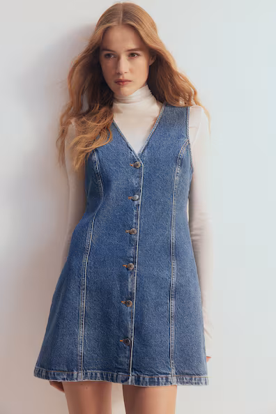 VESTIDO DE LINHA A EM GANGA