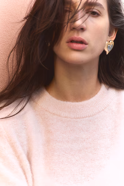Серьги в форме сердца - H&M