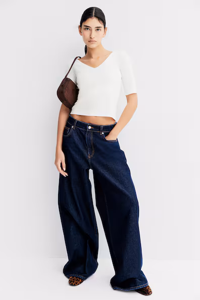 Свитер с вырезом лодочкой - H&M
