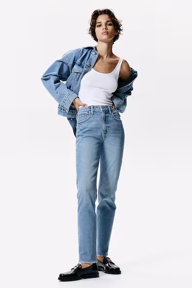 Джинсы SLIM STRAIGHT HIGH ANKLE