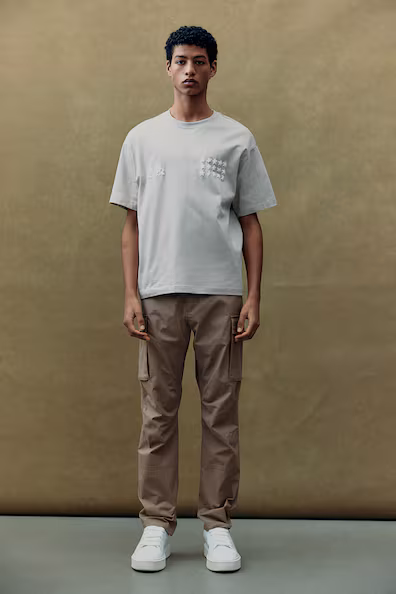 Брюки-карго из ткани рипстоп SLIM FIT