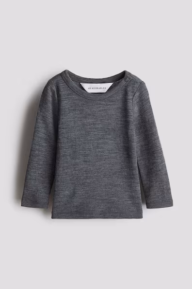 CAMISOLA EM JERSEY DE Lã