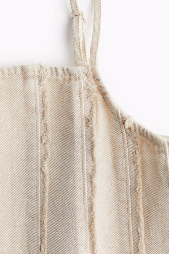 Топ на бретелях с эффектом затертости