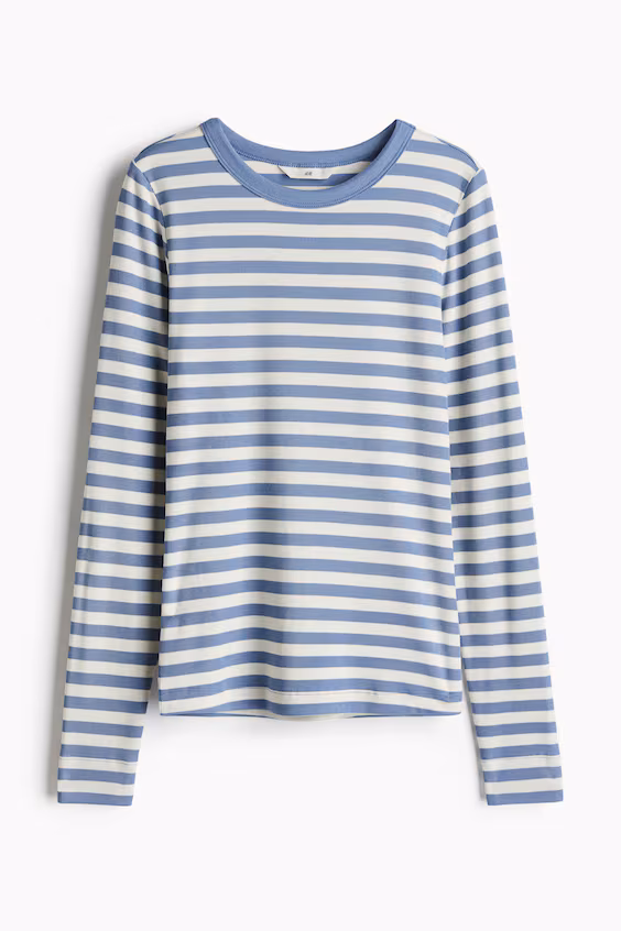 Свитер из рубчикового джерси