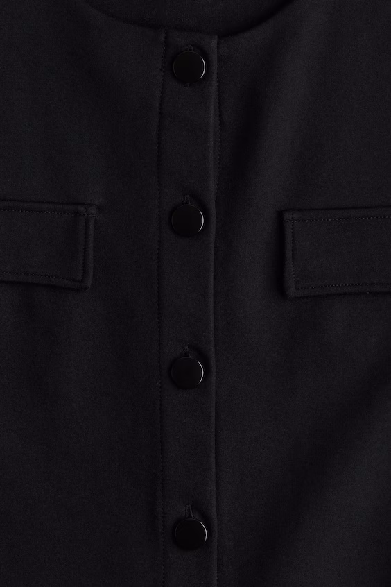 Пиджак из тяжелого джерси с деталями карманов