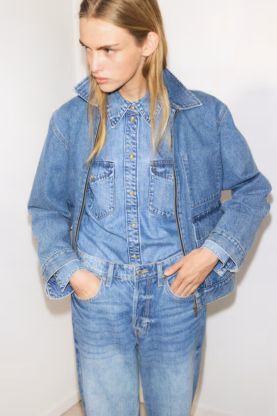 Джинсовое пальто