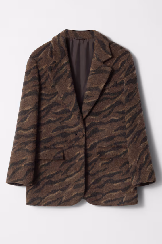 Пиджак из шерсти с пуговицами
