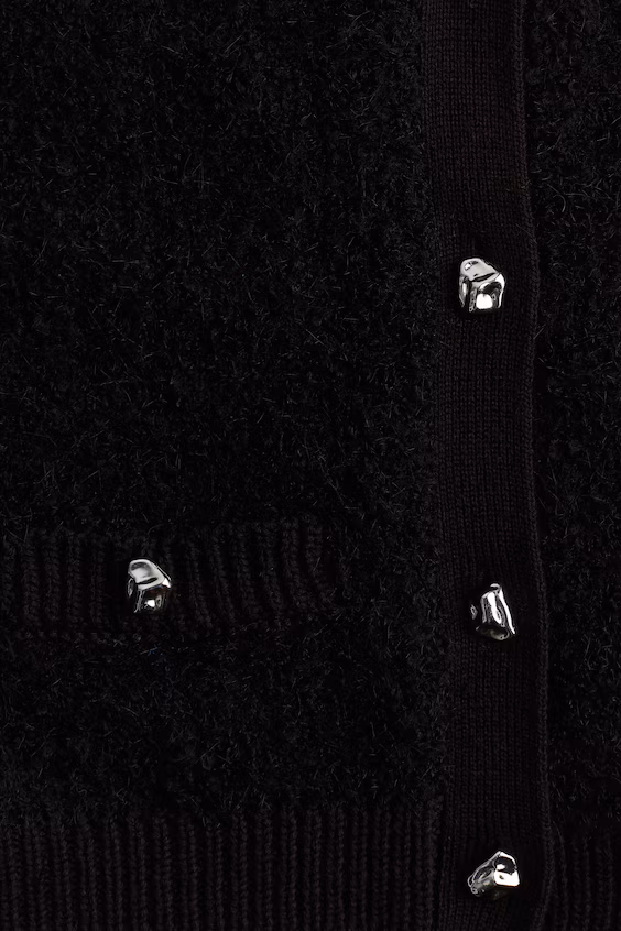 Пальто из мягкой ворсистой вязанки