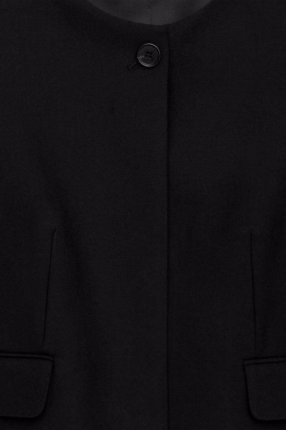 Пальто без воротника