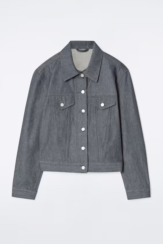 Оверсайз куртка из сырой джинсы