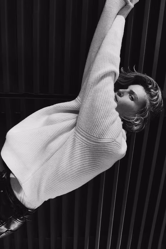 Водолазка из рубчиковой вязи