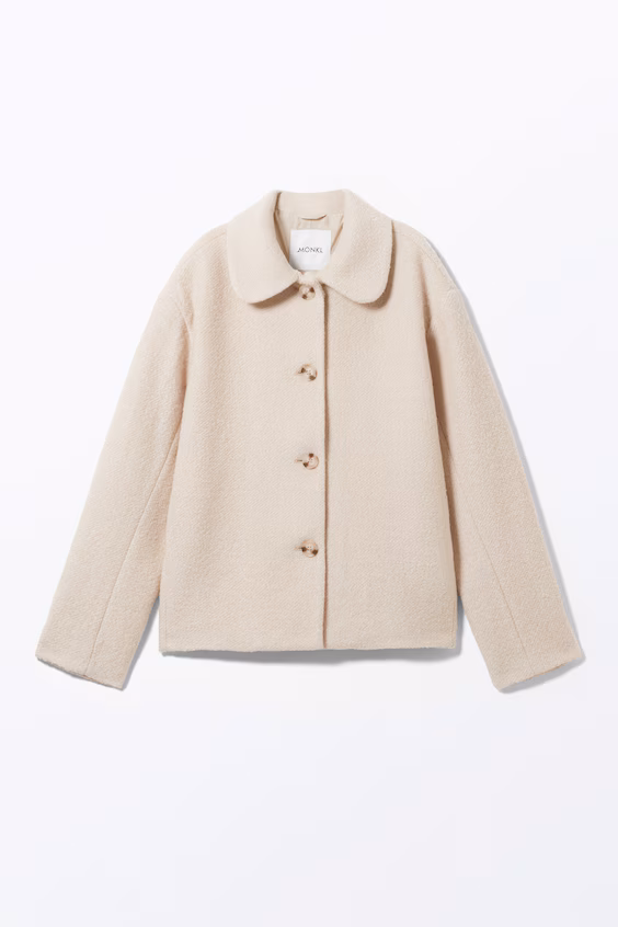 Пальто из шерстяной смеси с пуговицами
