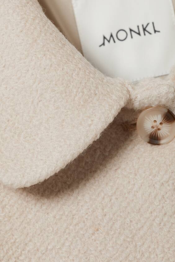 Пальто из шерстяной смеси с пуговицами