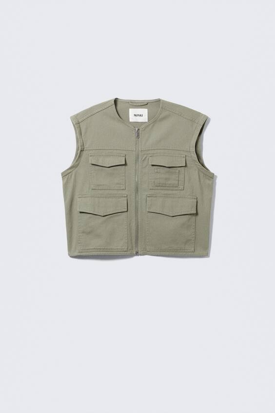 Куртка из хлопка с отстегивающимися рукавами