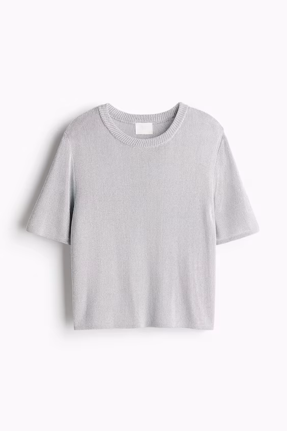 Футболка из металлического трикотажа