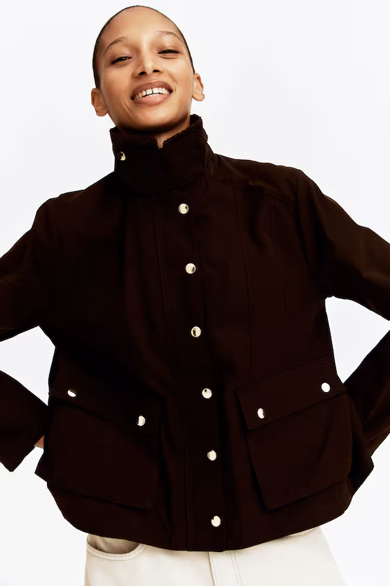 Пальто с воротником из бархата