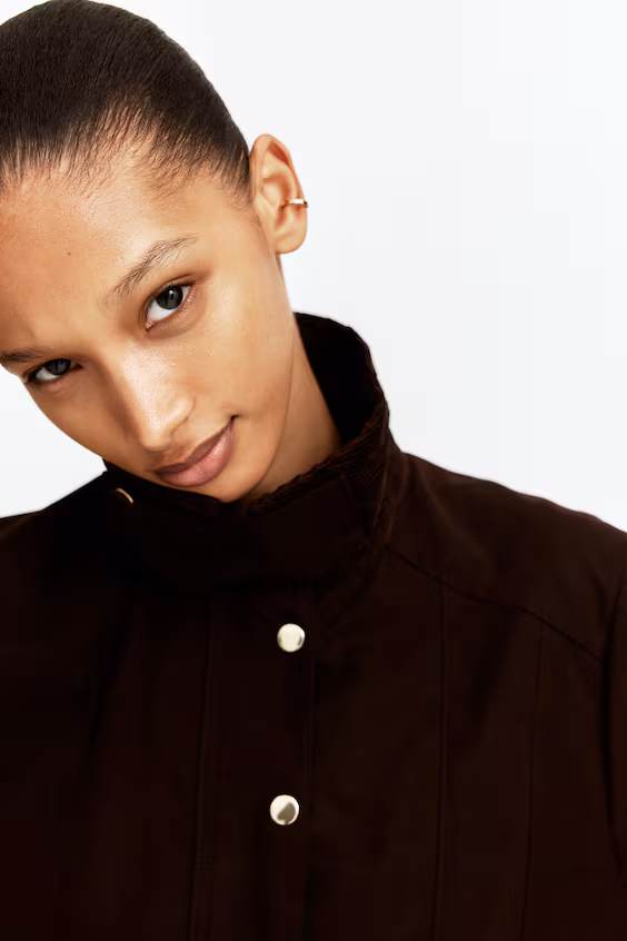 Пальто с воротником из бархата