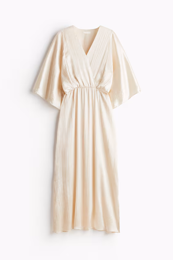 Платье-кимоно с завышенной талией