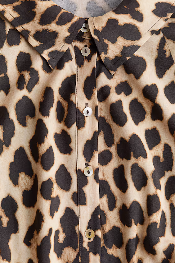 Платье рубашечного кроя с завязкой