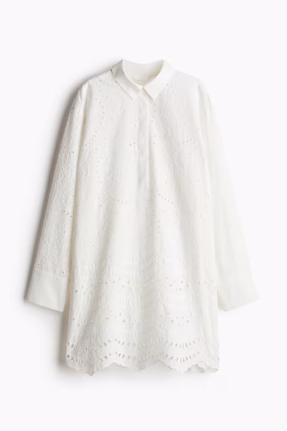 Рубашка-платье broderie anglaise