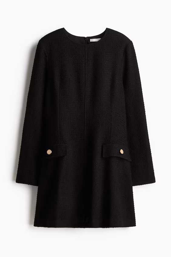 Платье из ткани букле