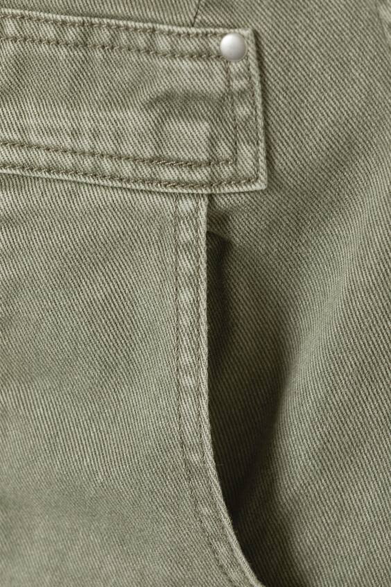 Платье из хлопкового коттона утилитарное без рукавов