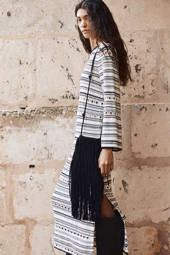 Платье букле из вязаного полотна