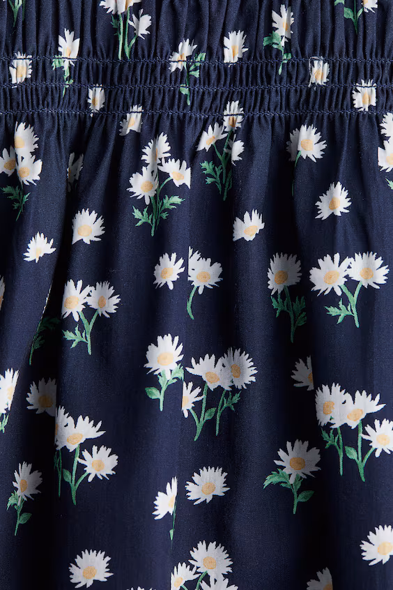 Платье из поплина с резинкой smock