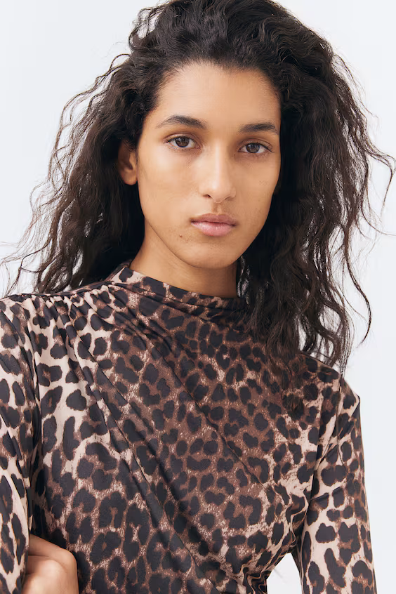 Платье-мини с драпировкой