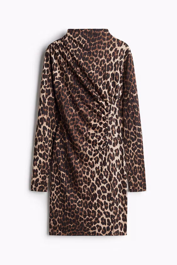 Платье-мини с драпировкой