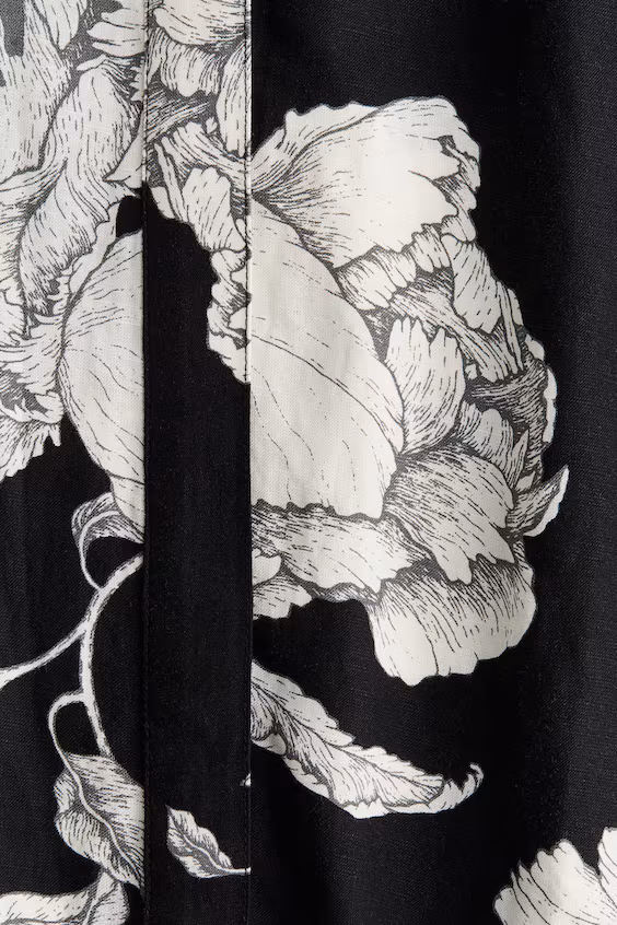 Платье из смесового льна с завязками