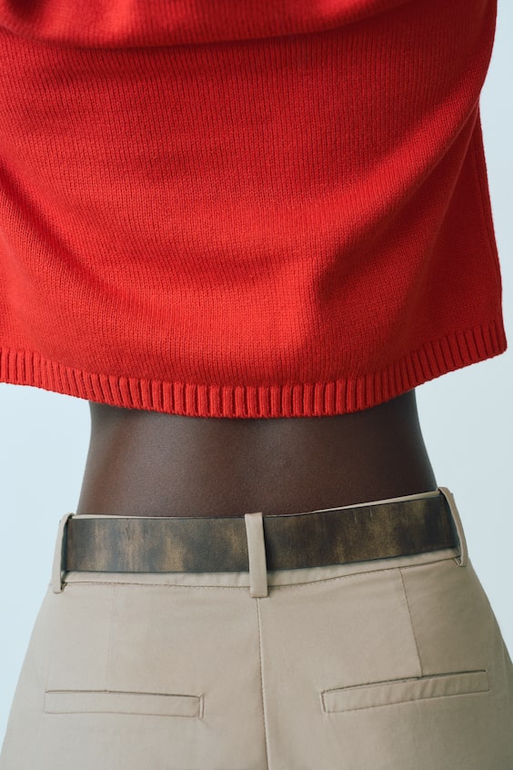 Полупальто из трикотажа с короткими рукавами